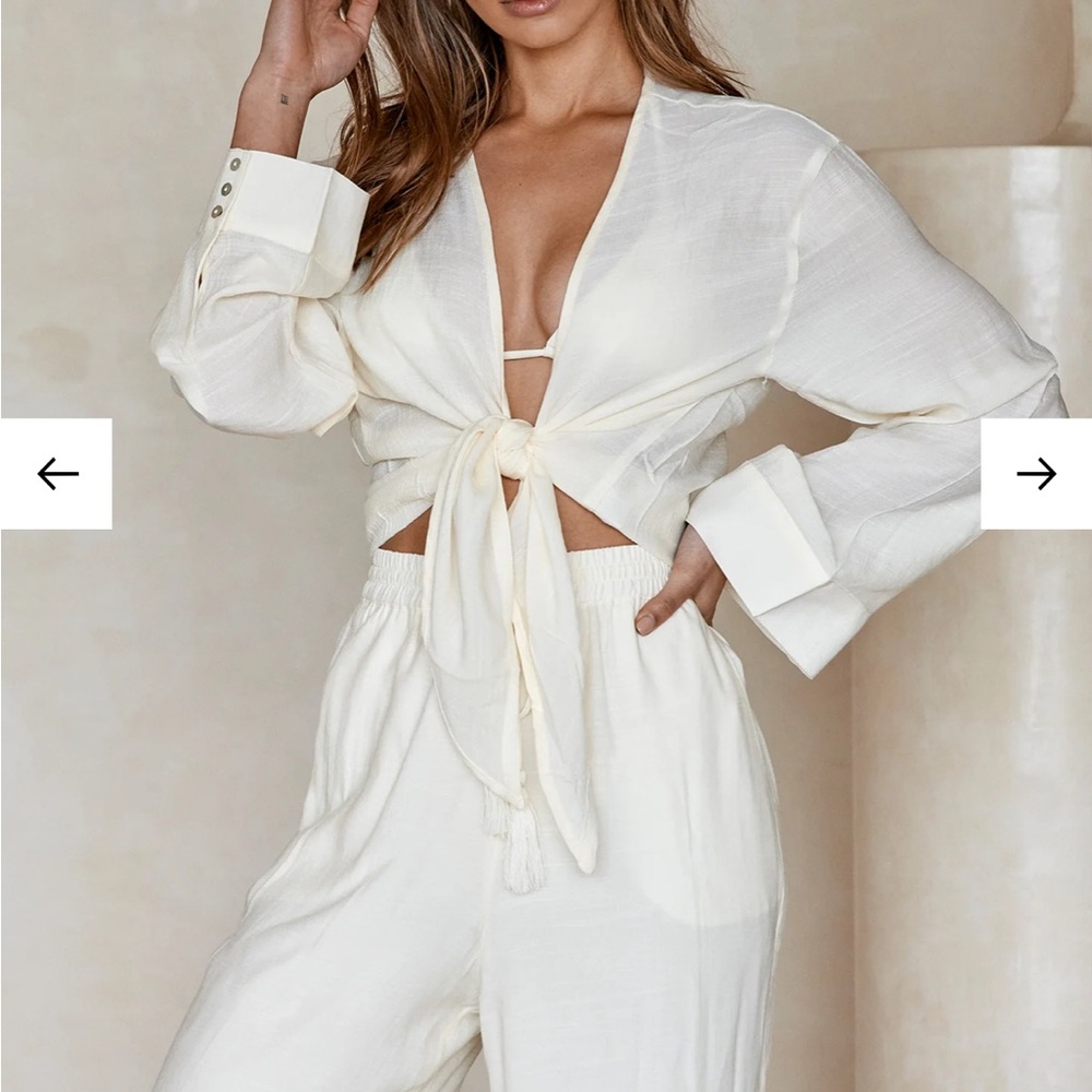 Monday Swimwear Tahiti Tie Top NWT